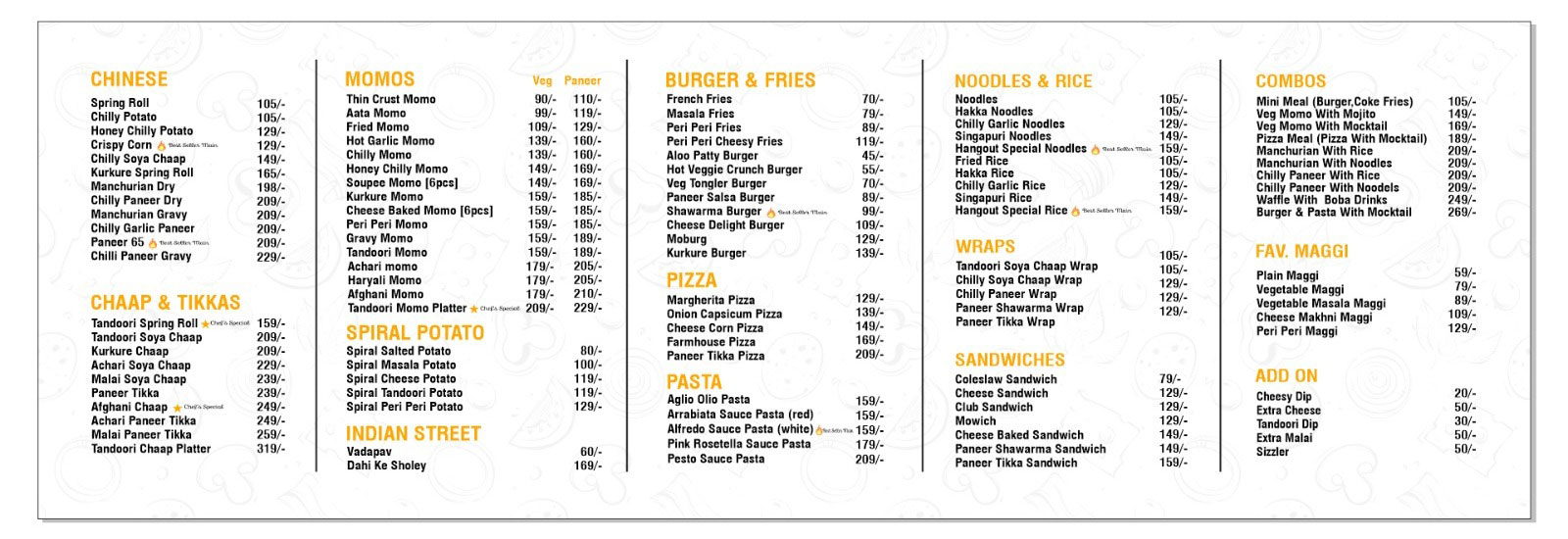 Hangout Menu